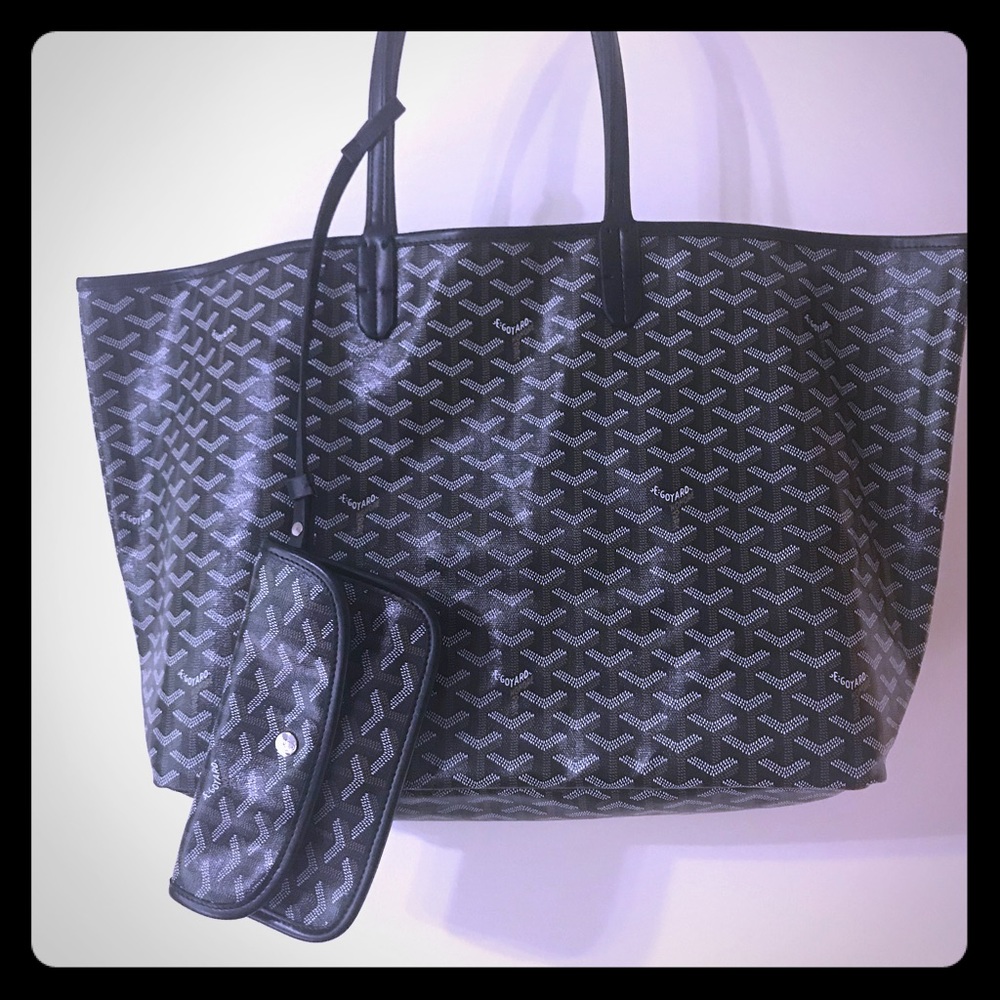 Gorgeous Black Goyard Saint Louis Handbag!